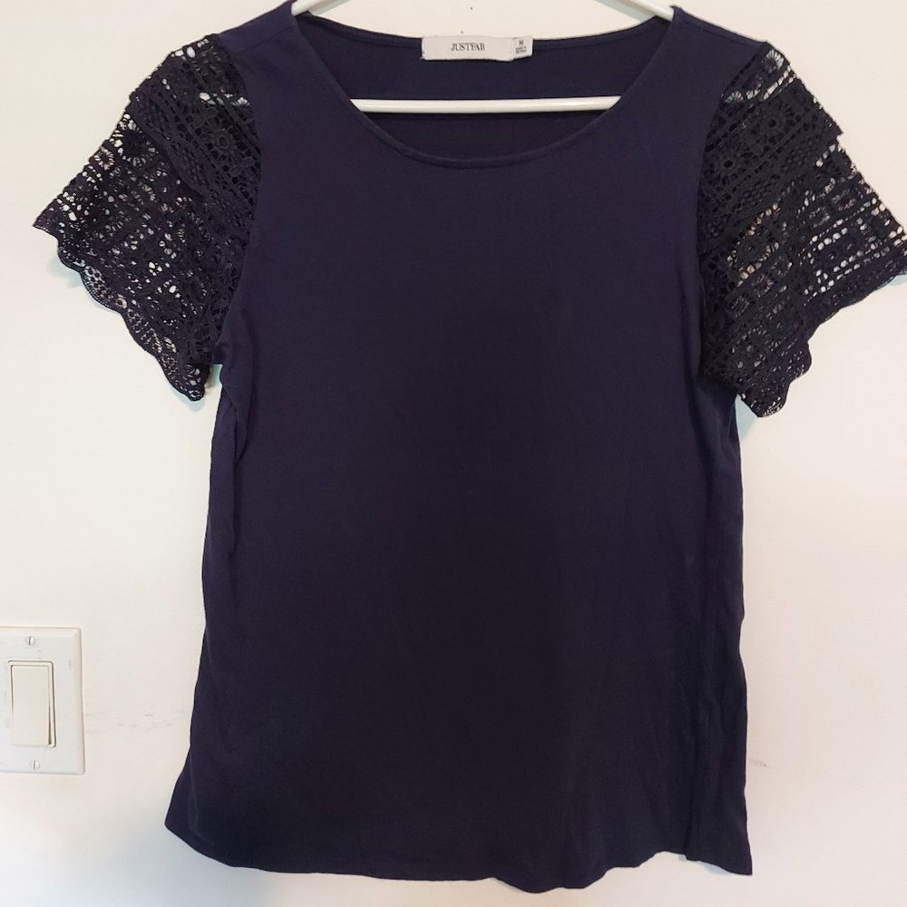 Medium Cute Blue Tshirt from JustFab